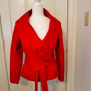 Calvin Klein Red Wrap Jacket